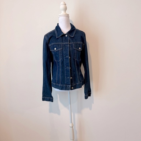 Vintage Tommy Hilfiger Flag Patch Denim Jacket 💙❤️ - Picture 9 of 11